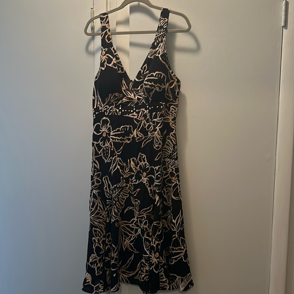 Floral Pattern Women’s Cocktail Dress